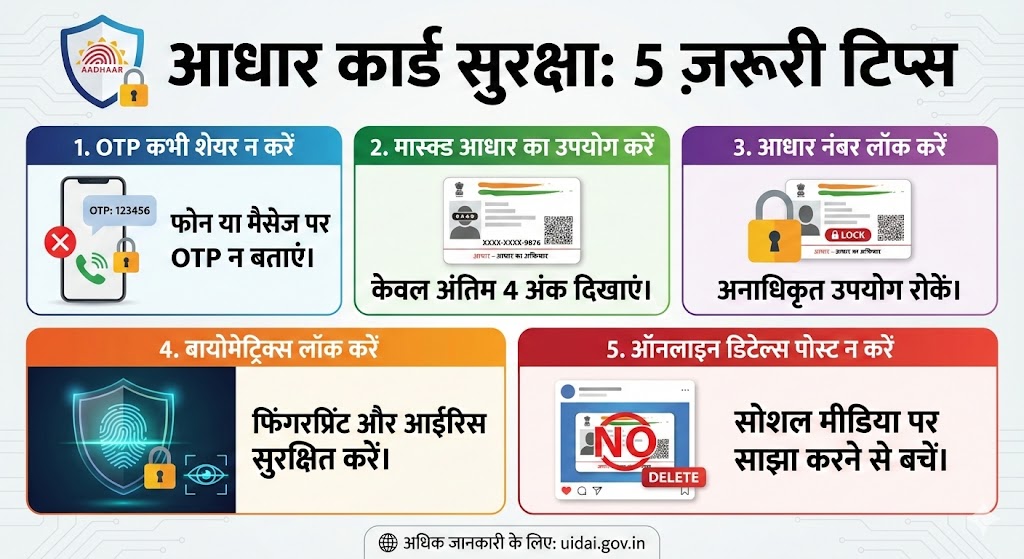 Aadhaar Card Security 2025: ऑनलाइन फ्रॉड से बचने के 5 अचूक उपाय