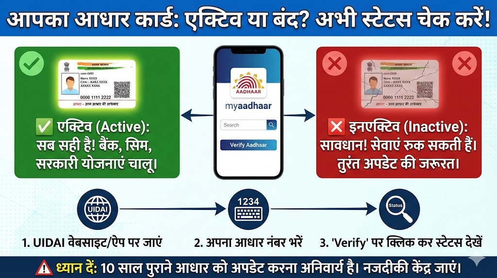 सावधान! कहीं आपका आधार कार्ड भी तो रद्द नहीं हो गया? सिर्फ 2 मिनट में ऐसे चेक करें अपना स्टेटस
