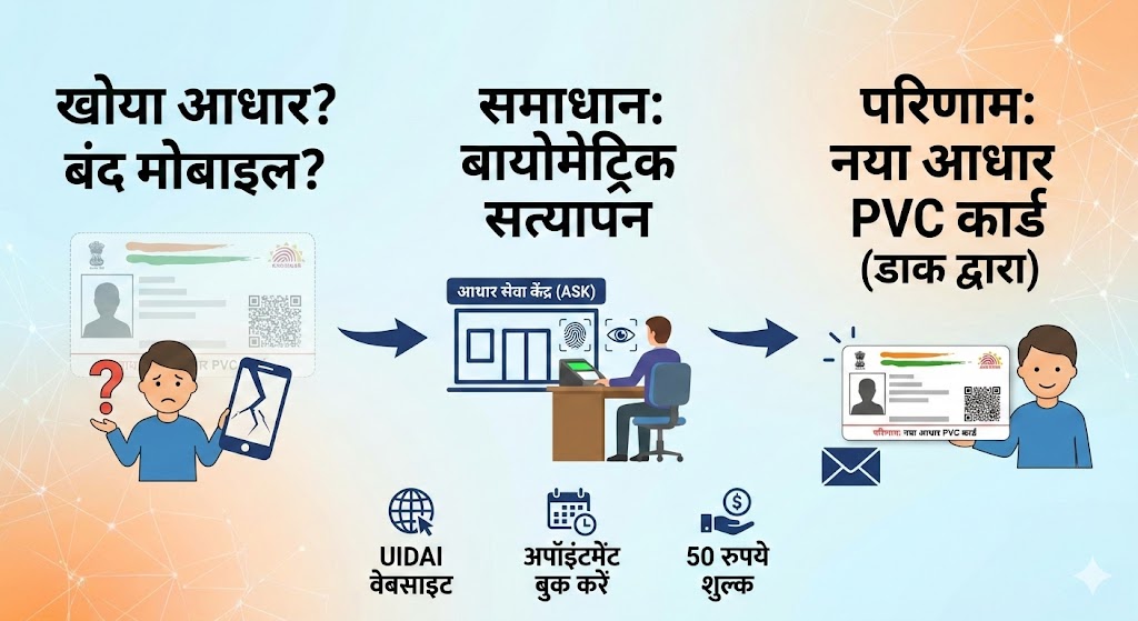 खोया आधार कार्ड कैसे पाएं?