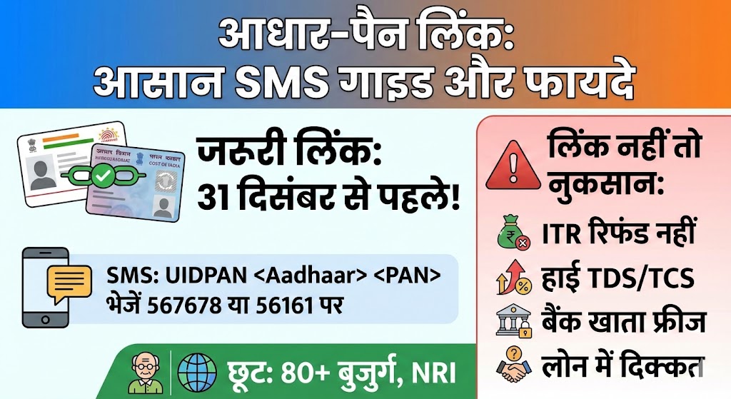 Aadhaar PAN Link SMS