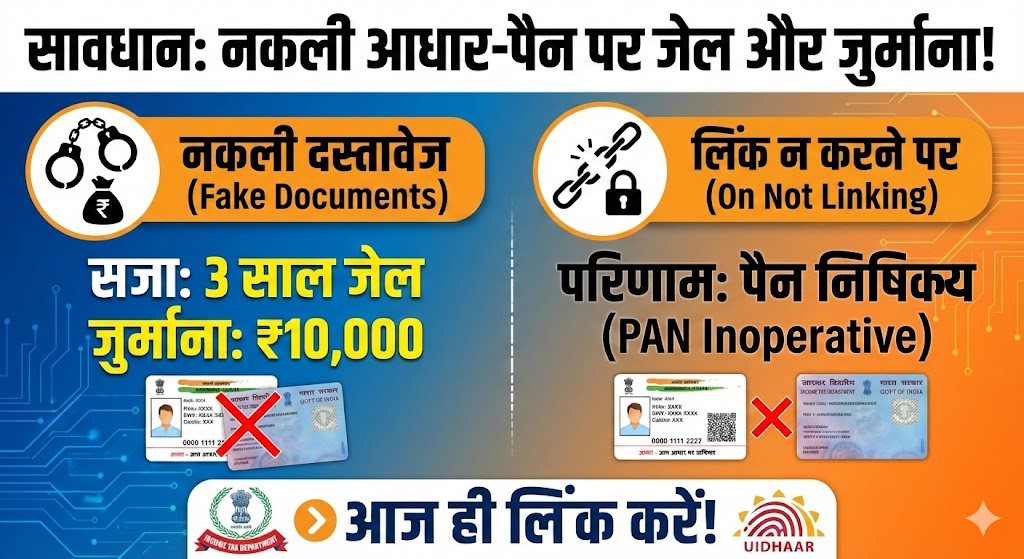 फर्जी आधार और पैन कार्ड पर 3 साल की जेल और ₹10,000 जुर्माना - नए नियम जानें