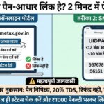 पैन कार्ड आधार से लिंक है या नहीं? घर बैठे मोबाइल से चेक करें स्टेटस