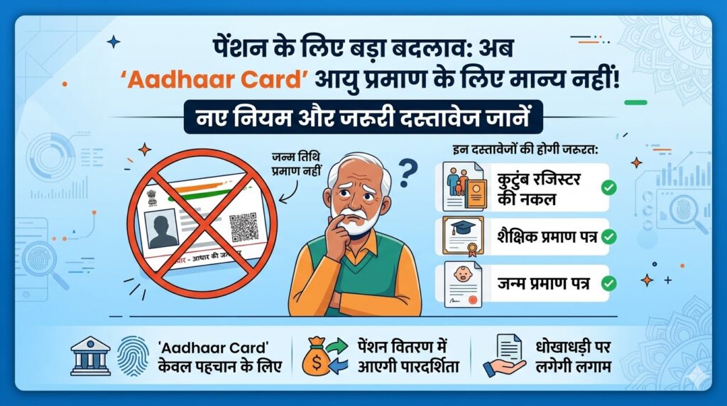Aadhaar Card New Rule for Pension 2026: अब आधार कार्ड से नहीं मिलेगी पेंशन? जानें नए नियम